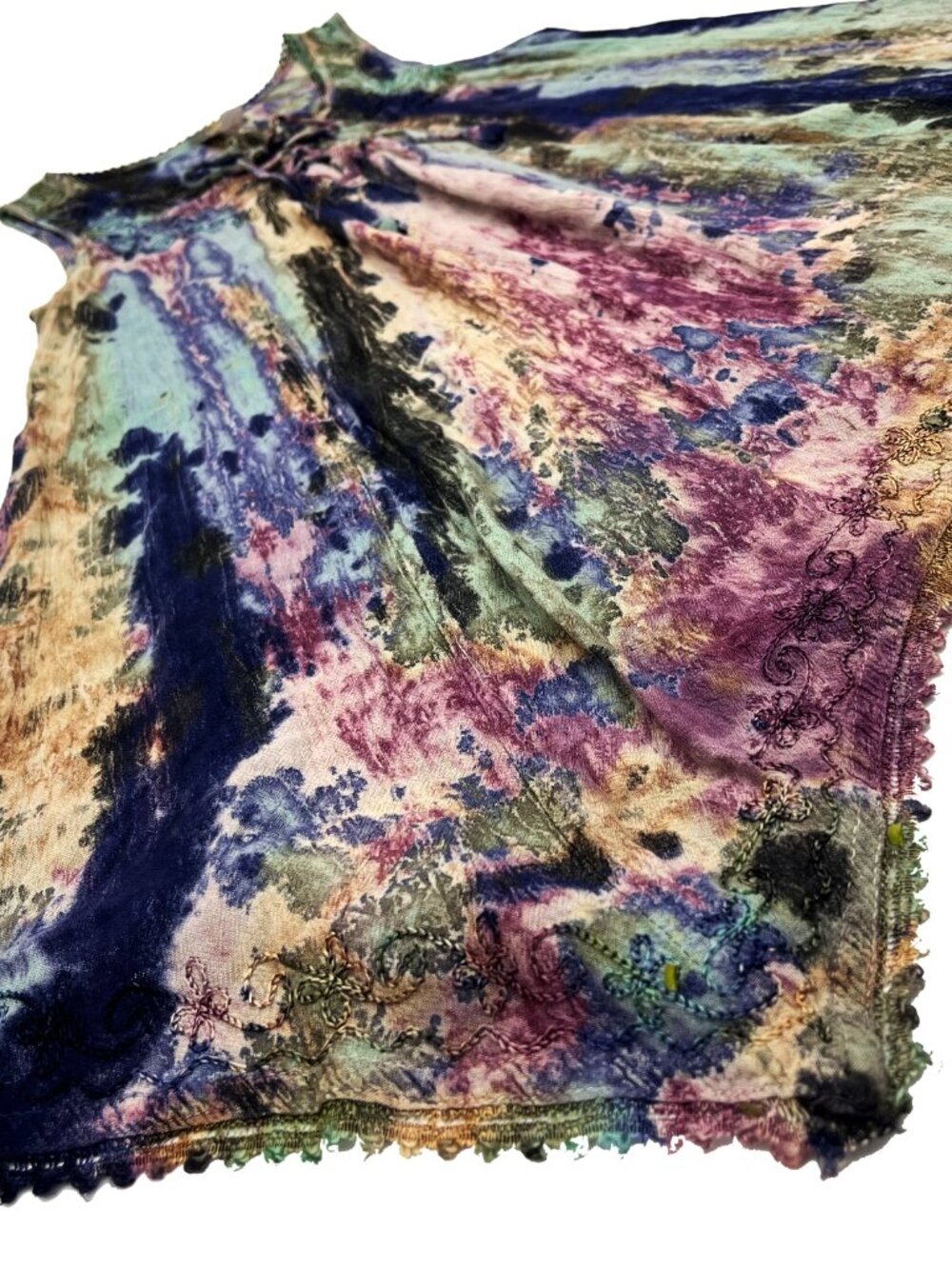India Boutique Boho Beach Chic Marble Free One Size Dress Womens S M L - Picture 2 of 5